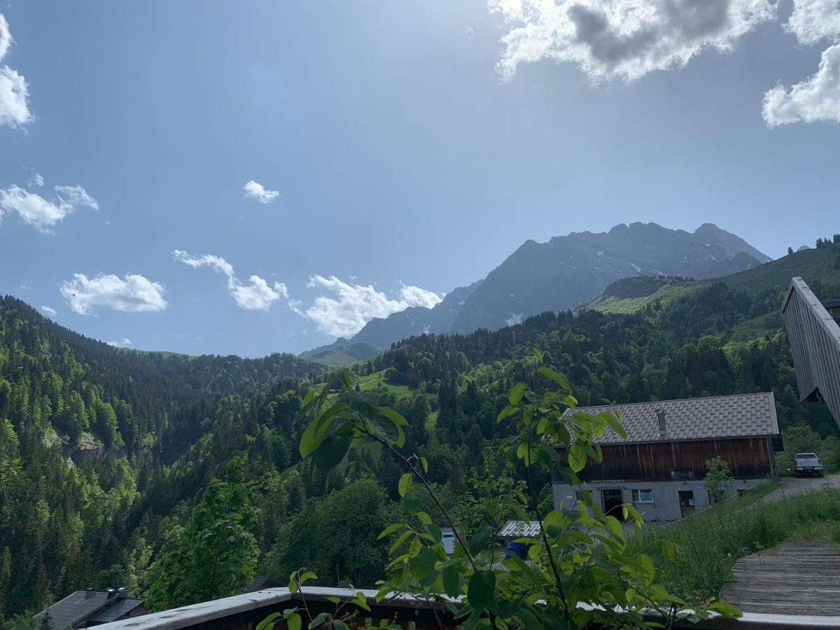 Terrasse Sur Les Aravis Daire La Giettaz Dış mekan fotoğraf